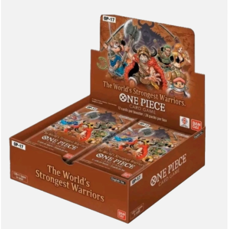 BANDAI One Piece TCG – OP17 – The World’s Strongest Warriors – Display Box con 24 Bustine - ENG