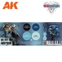 WARGAME COLOR SET - BLUE ARMOR