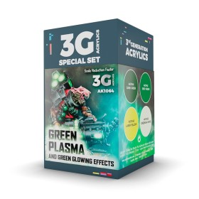 WARGAME COLOR SET-GREEN PLASMA AND GLOWING EFFECTS