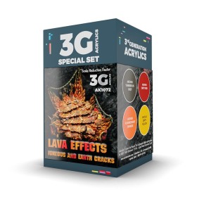 WARGAME COLOR SET. LAVA EFFECTS.