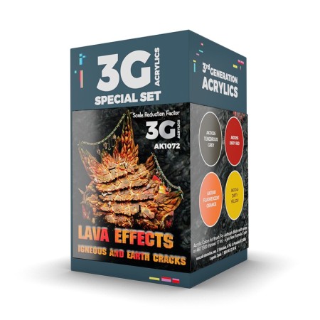 WARGAME COLOR SET. LAVA EFFECTS.