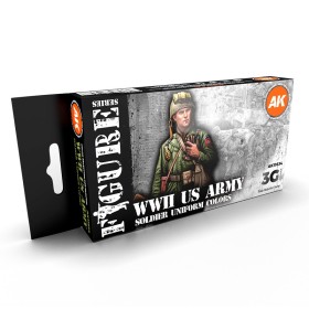 AK-Interactive  WWII US Army Soldier Uniform Colors Set