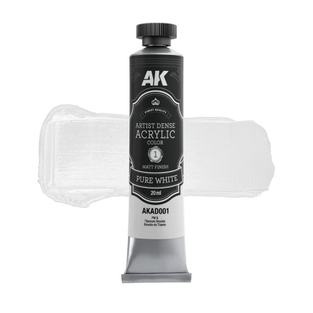 AK-Interactive PURE WHITE - Artistic Dense Acrylic