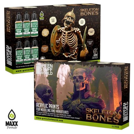 Green Stuff World Acrylic Paints – Skeleton Bones