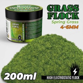 Green Stuff World Static Grass Flock 4-6mm - SPRING GRASS