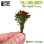 Green Stuff World Tall Shrubbery - Brown Green