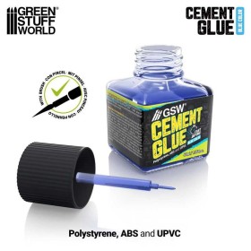 Green Stuff World Blue Cement glue for plastics 40ml