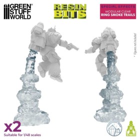 Green Stuff World Clear Ring Smoke Trails for Jump Packs x 2