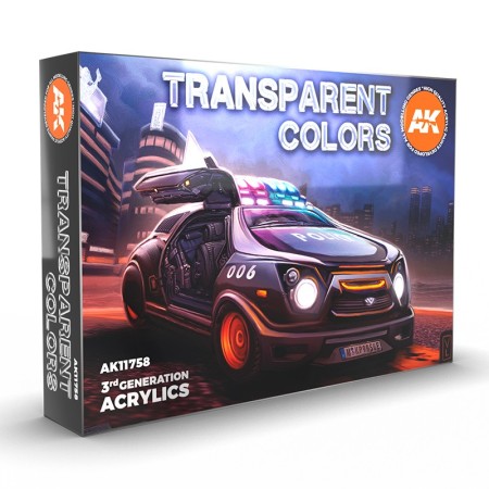 AK Interactive  TRANSPARENT COLORS SET