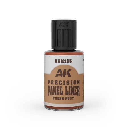 AK Interactive Precision Panel Liner - Fresh Rust  30ml