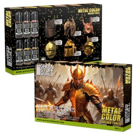 Green Stuff World - Metallic Paints Set - Gold