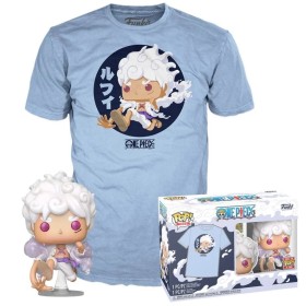 FUNKO TEE + POP ONE PIECE LUFFY GEAR FIVE TG L