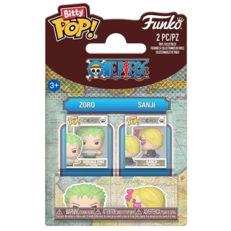 One Piece Bitty Pop! Vinile Figures 2-pack Zoro & Sanji 2 Cm