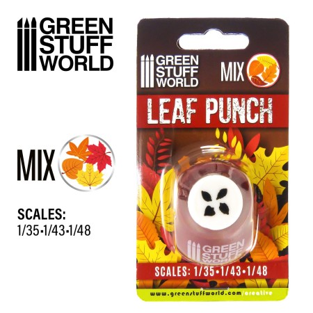 Green Stuff World Miniature Leaf Punch RED