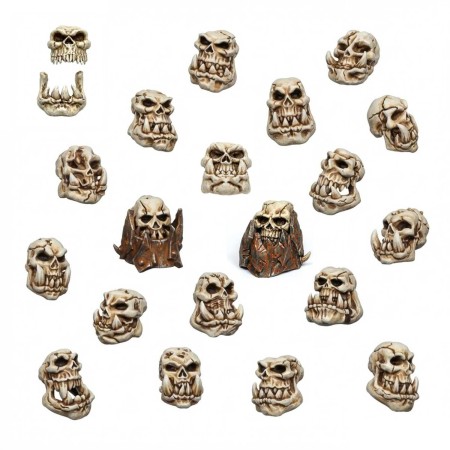 Green Stuff World ORK Skulls 1:48