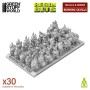 Green Stuff World Resin Burning Skulls 1:48-1:35