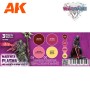 AK Interactive Wargame Color Set. Magenta Plasma And Glowing Effects